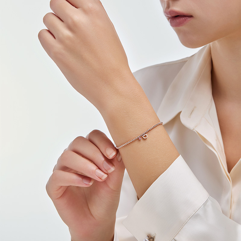 DIDIER DUBOT Miss Doux 玫瑰金手鏈 (JDRBRXF219P)