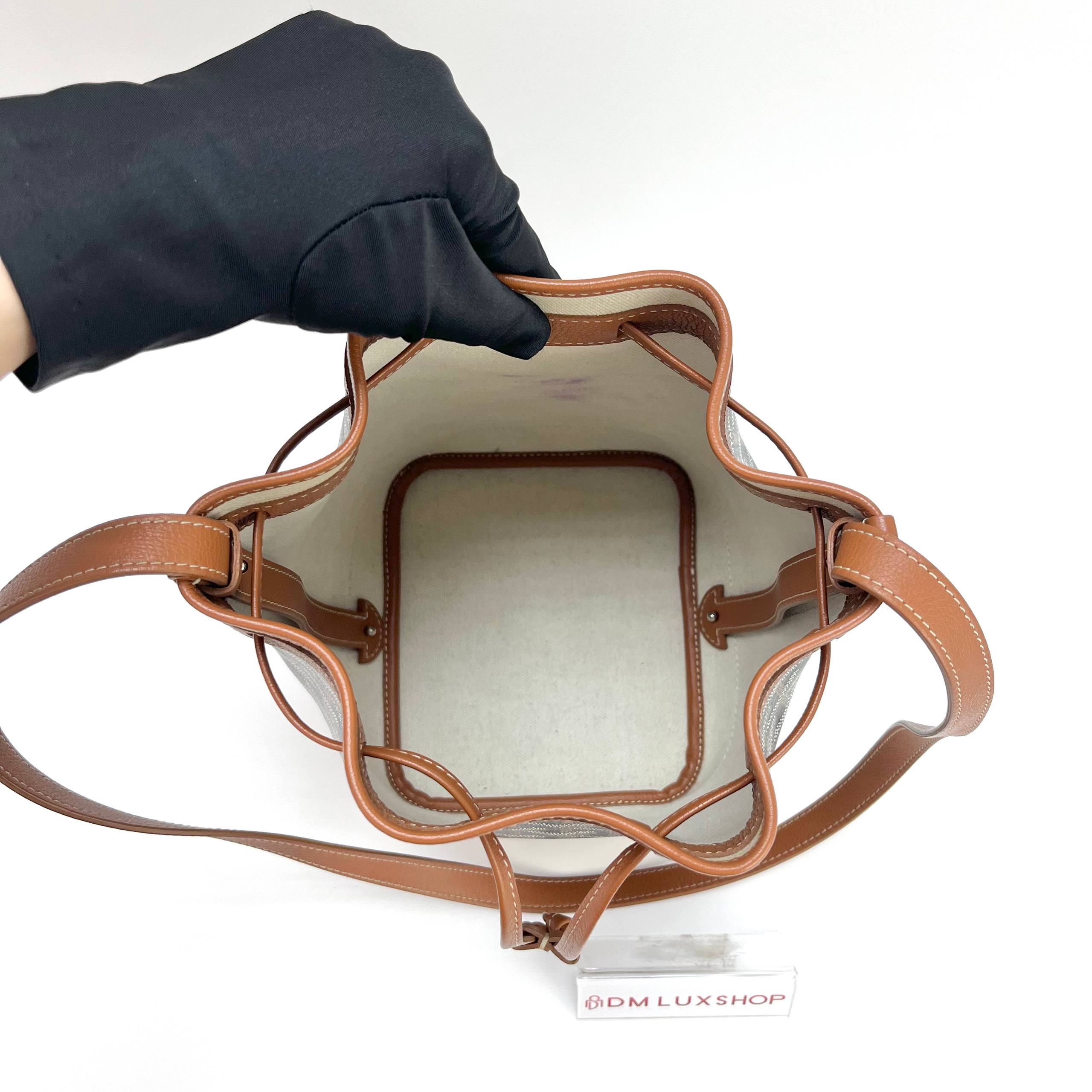 Goyard Petit Flot Brown Bucket Bag
