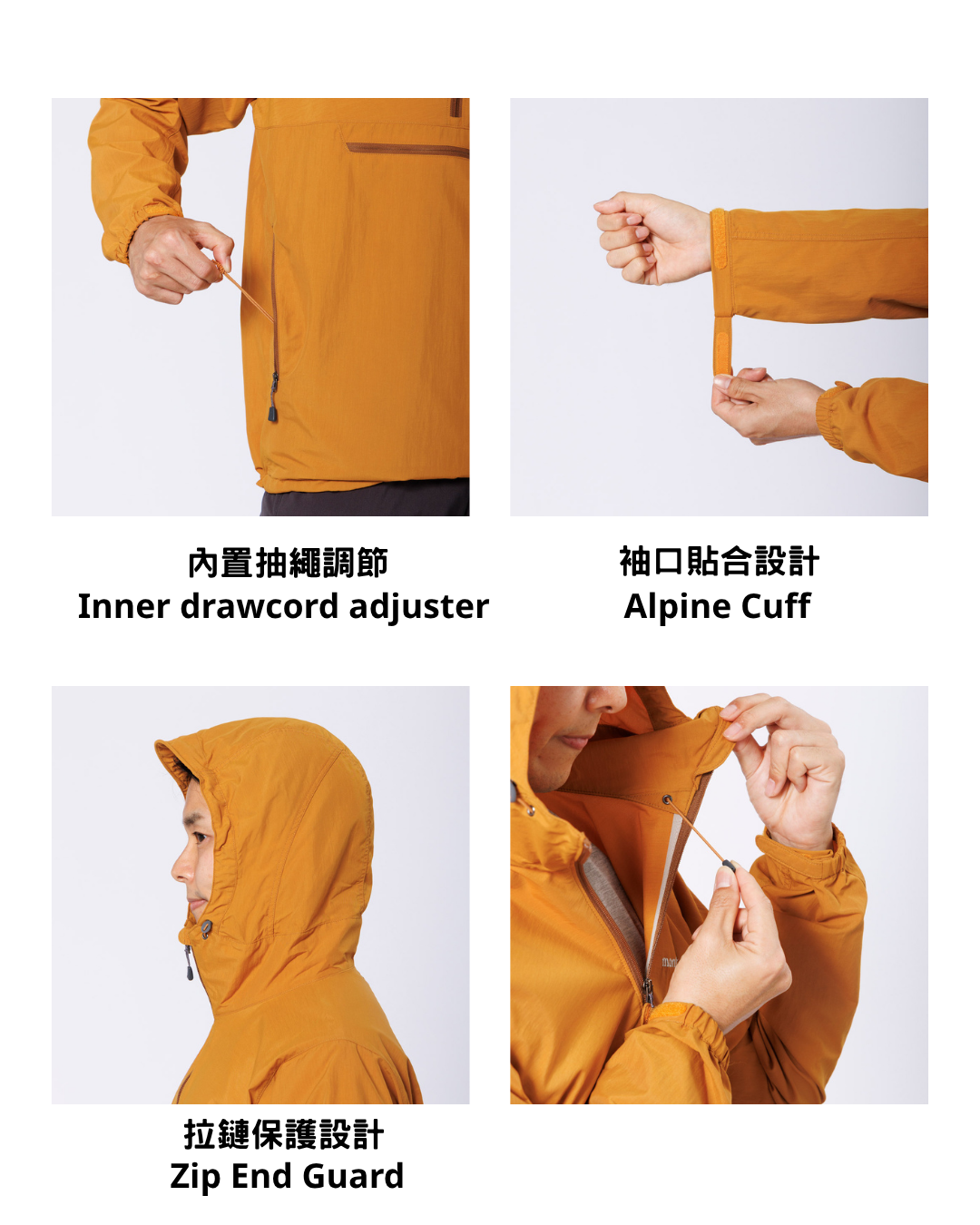 日本代購【 日本直送 Montbell O.D. 輕量 防潑水 套頭風褸 男女皆宜 Lightweight Water-Repellent Jacket | O.D. Anorak 】