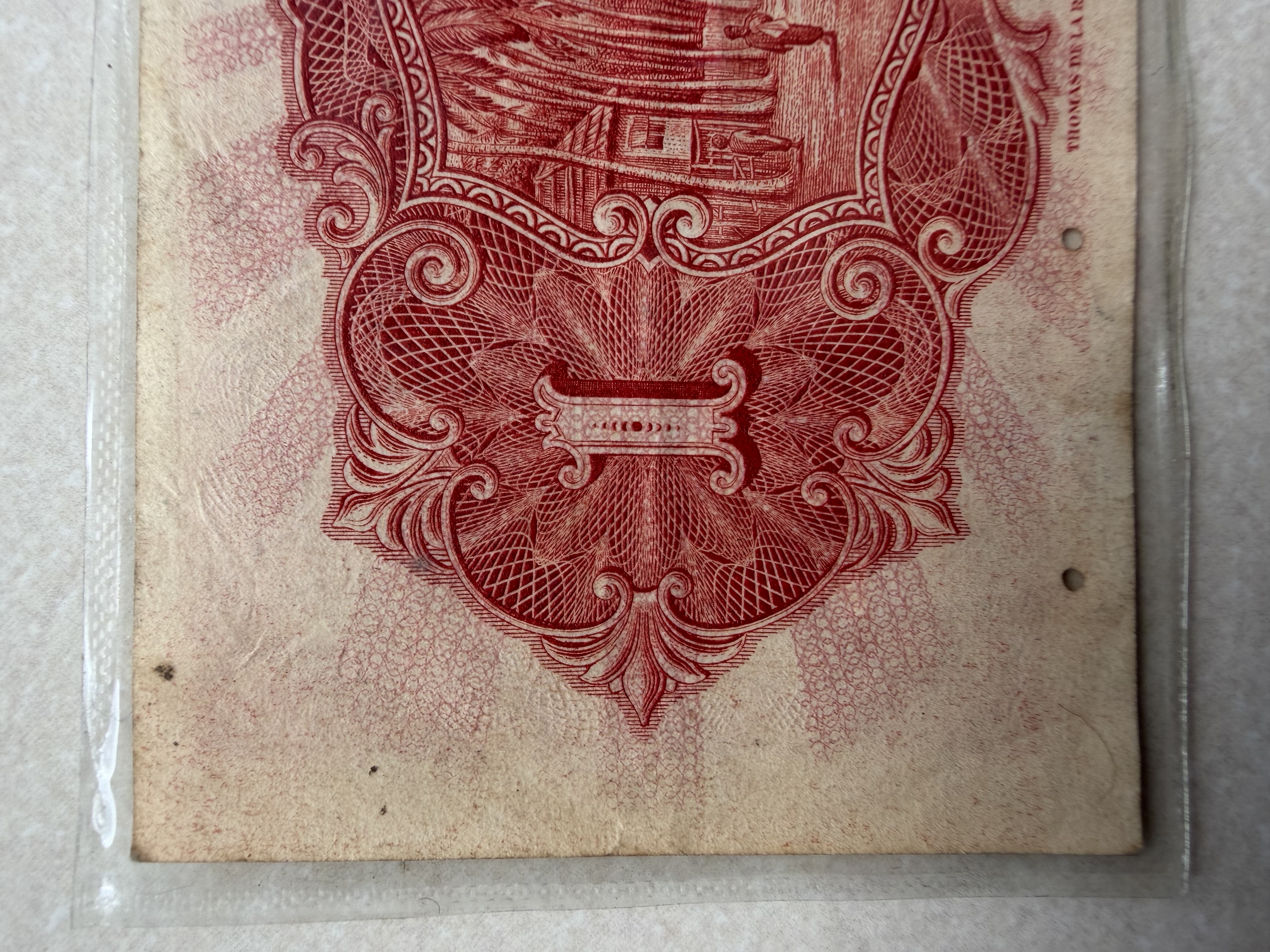 (Nice SN:91391) Straits Settlement 1 Dollar Old Bank Note Year 1925 (Duit Lama Atap/Attap)