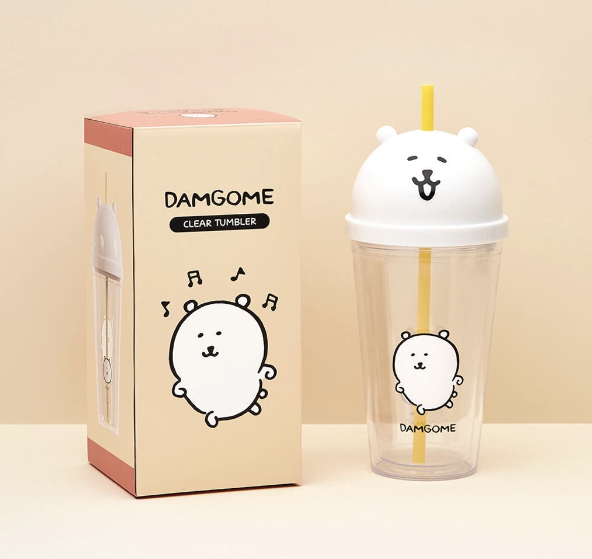 韓國預訂📍Joke Bear得意大頭樣水杯/玻璃杯