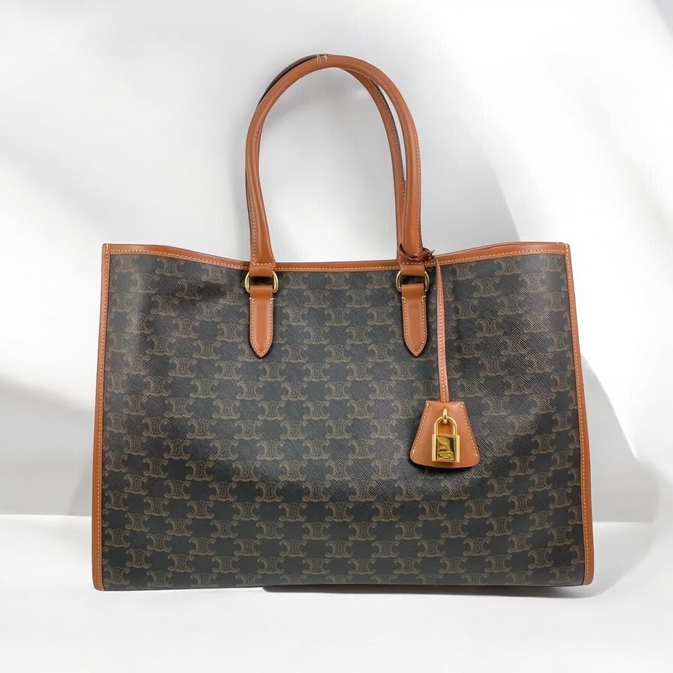 Celine Horizontal Cabas Tan tote bag 100%Authentic, 95%New ✅Dust bag