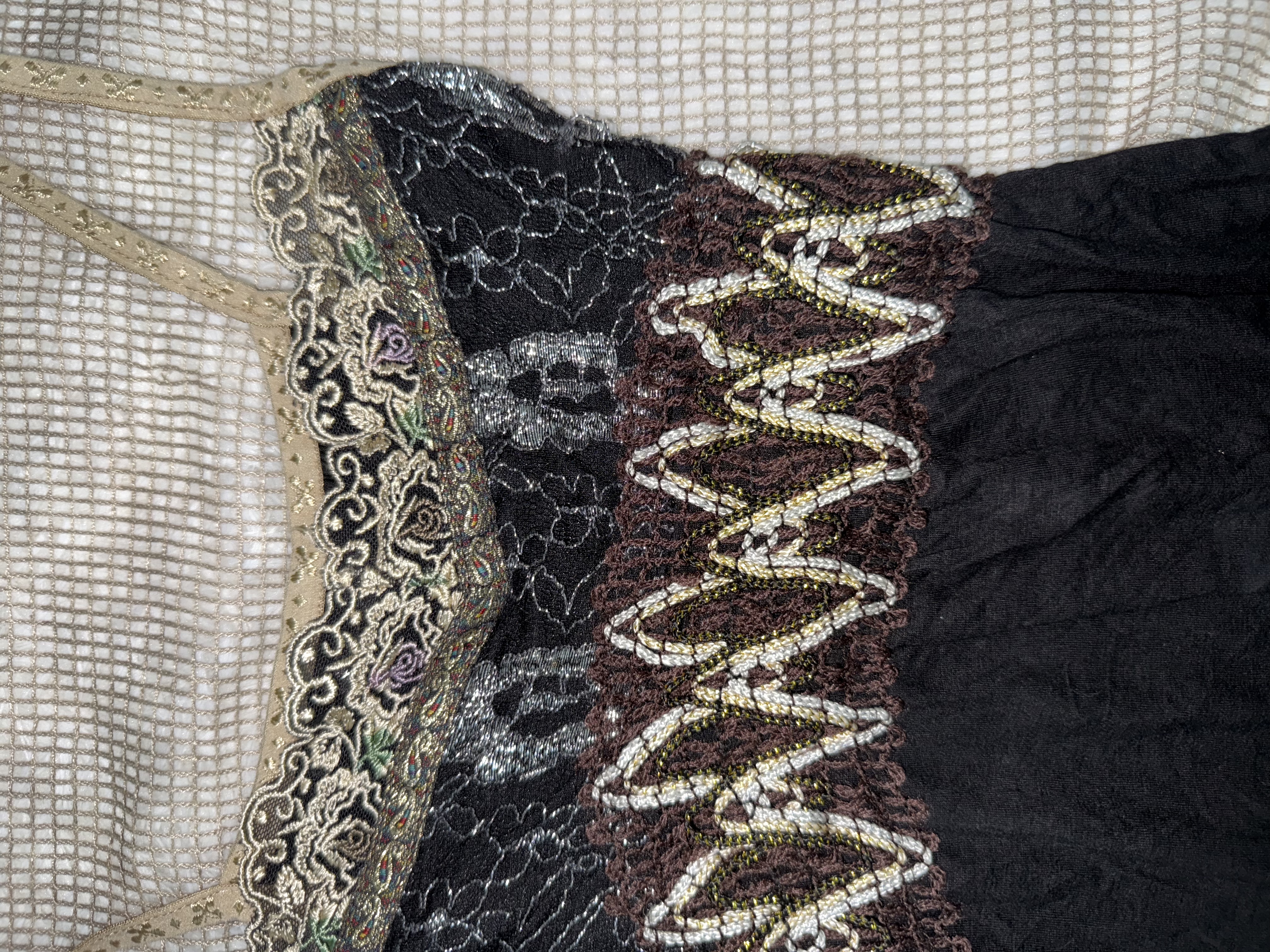 Ethereal Midnight Lace Slip Cami