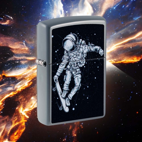 Zippo 美版 滑板太空人 48644   防風打火機 | ZIPPO 指定授權經銷商 |美國製造 | 收藏