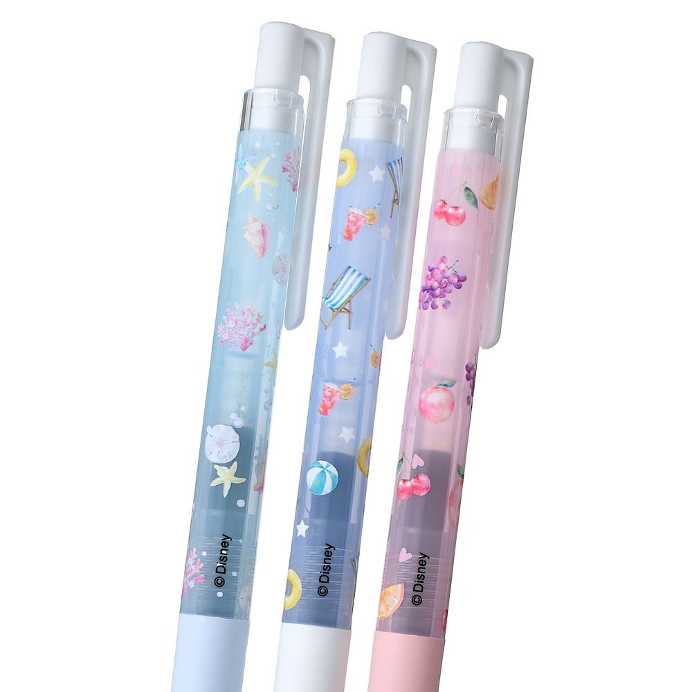 現貨｜【日本 Disney Store 限定】 一套三枝 Flounder Olaf Pascal 日本製 Pilot Juice Up 0.4mm 黑色 啫喱筆 214071