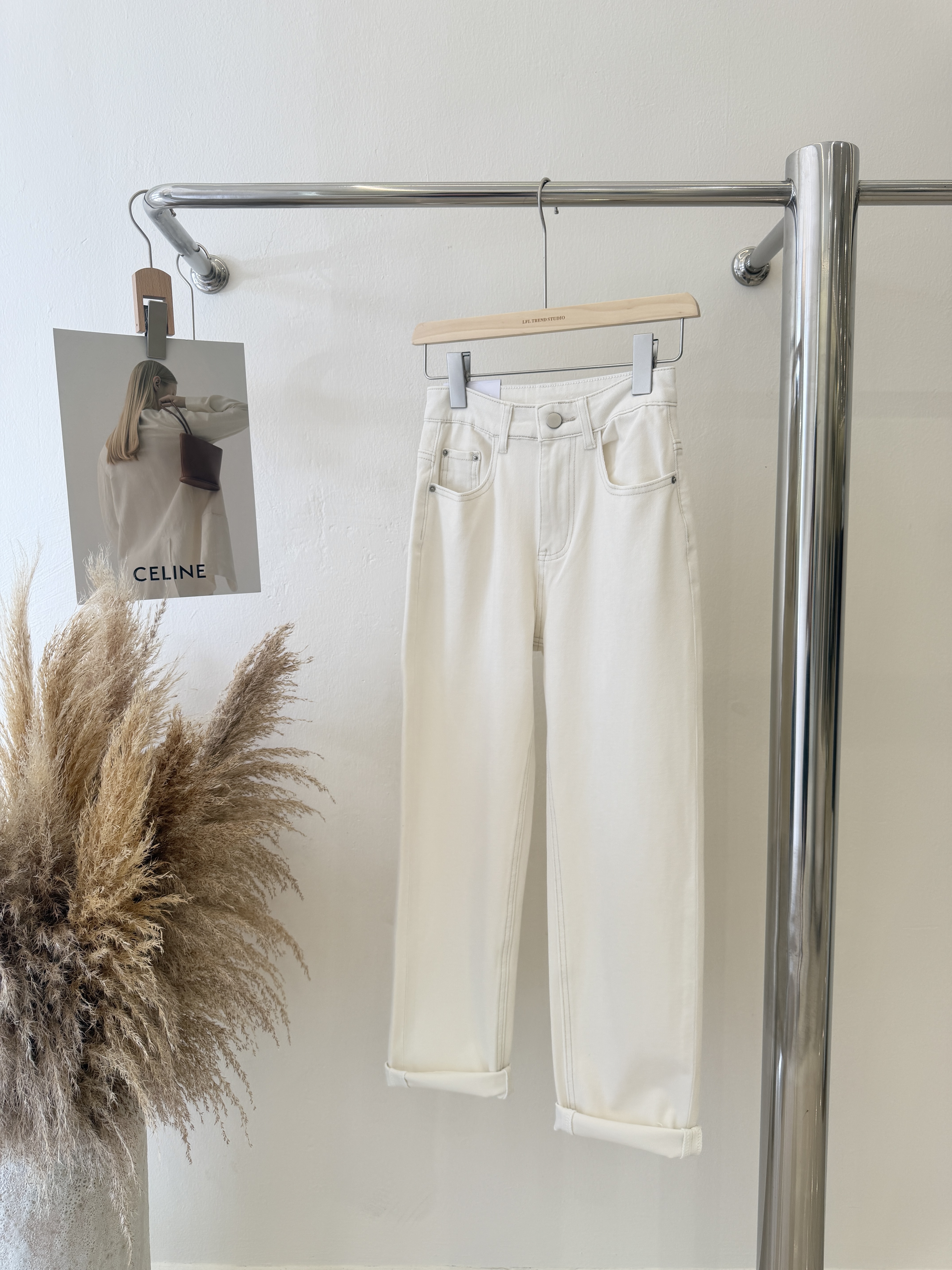 5785 爆款四面弹直筒裤