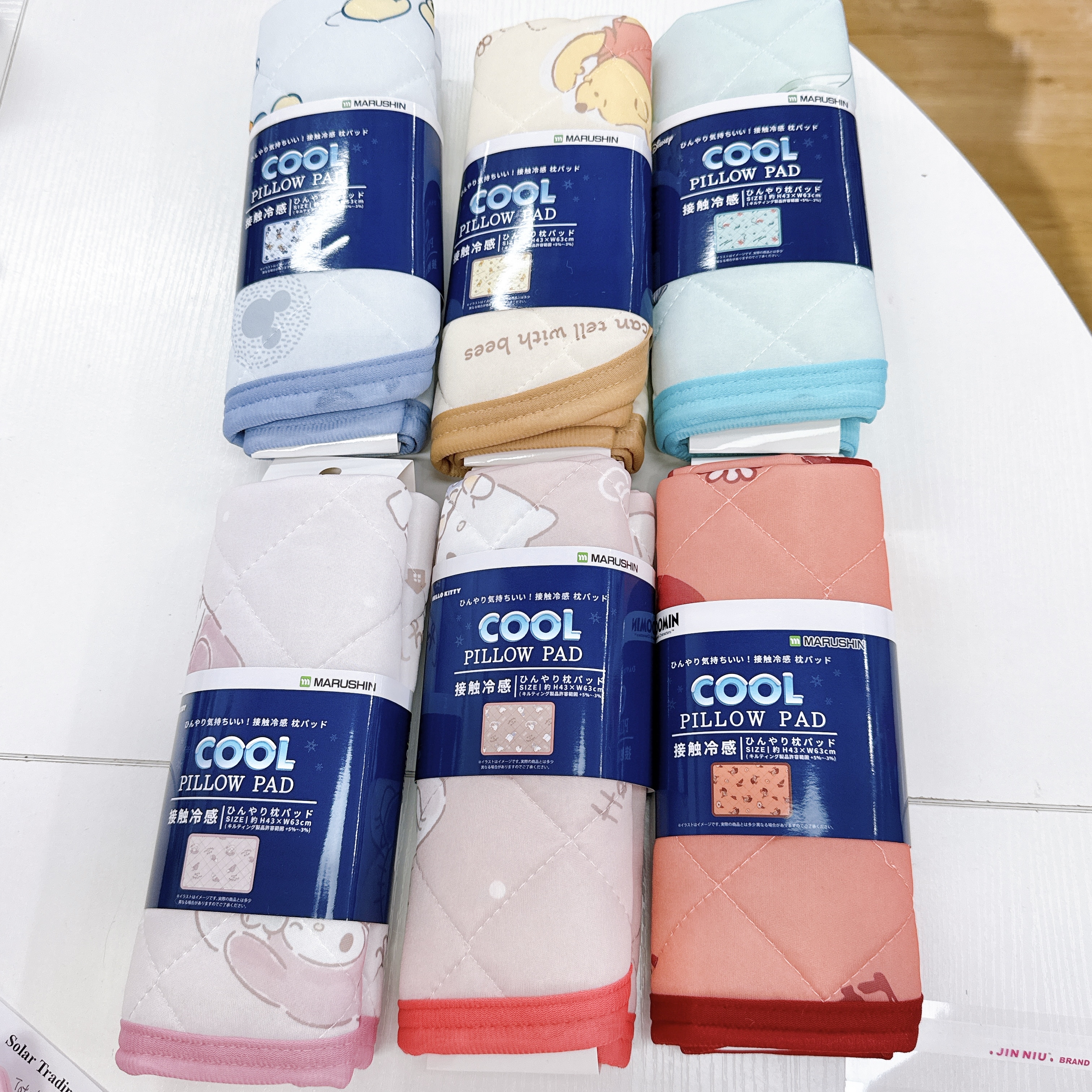 日本版Sanrio/迪士尼/阿美冷感枕頭套63×43 cm