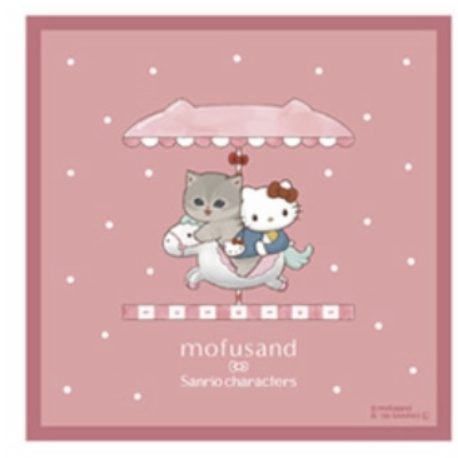 Mofusand 鯊魚貓 方巾｜預訂