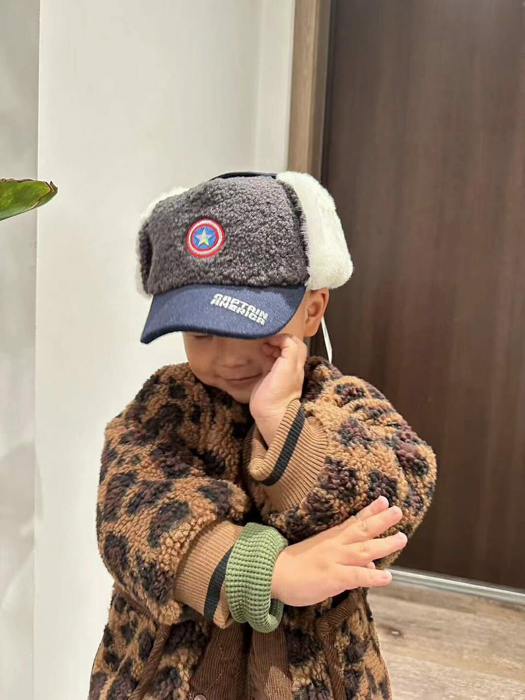 韓國進口 Marvel兒童毛毛帽 - 1件 - 現貨