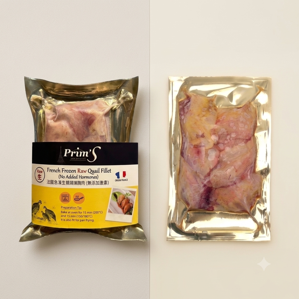 法國▪︎Prim's▪︎鵪鶉胸肉 [無激素 / 無抗生素/ 約180g± ] Quail Breast 