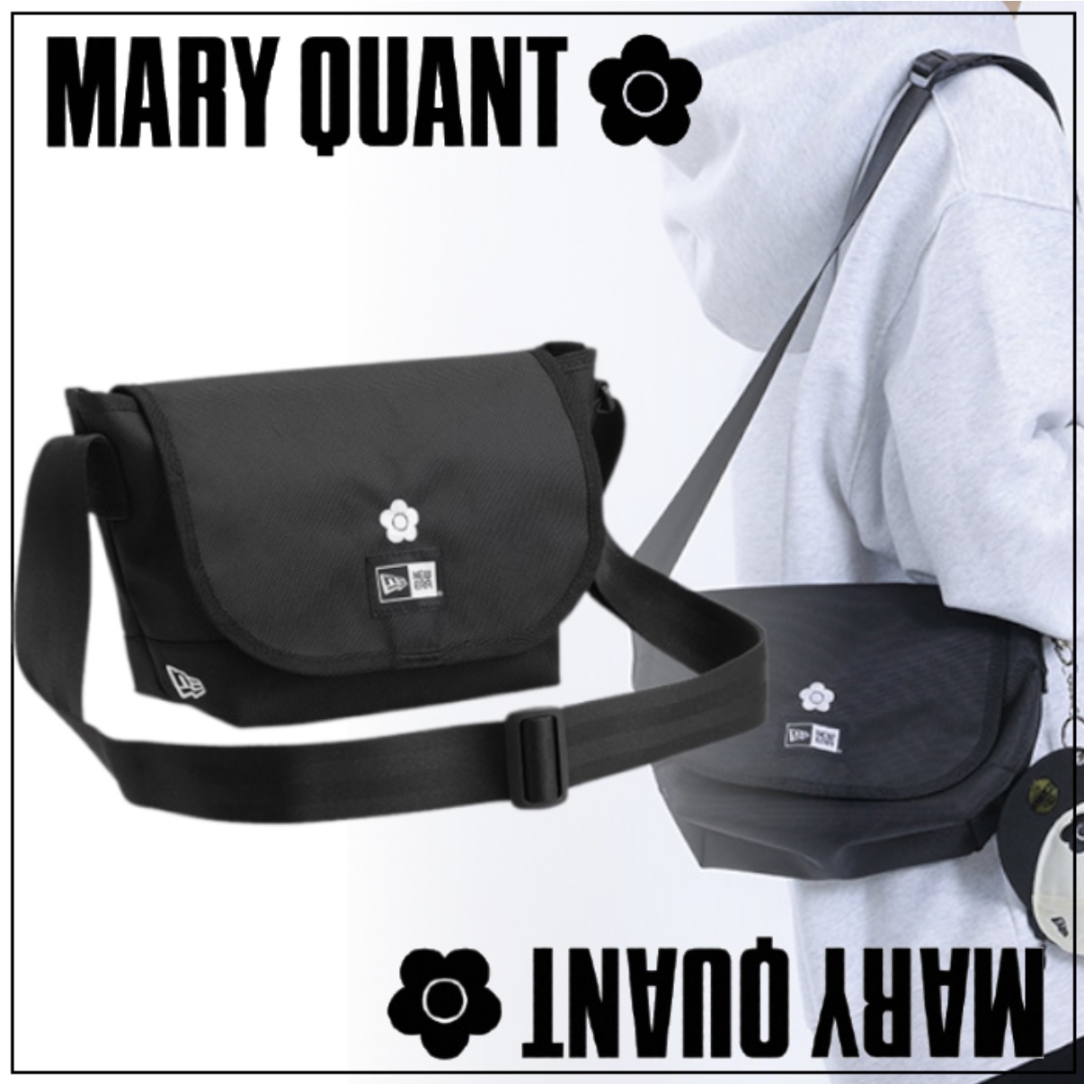 NEW ERA x MARY QUANT FLAP SHOULDER BAG