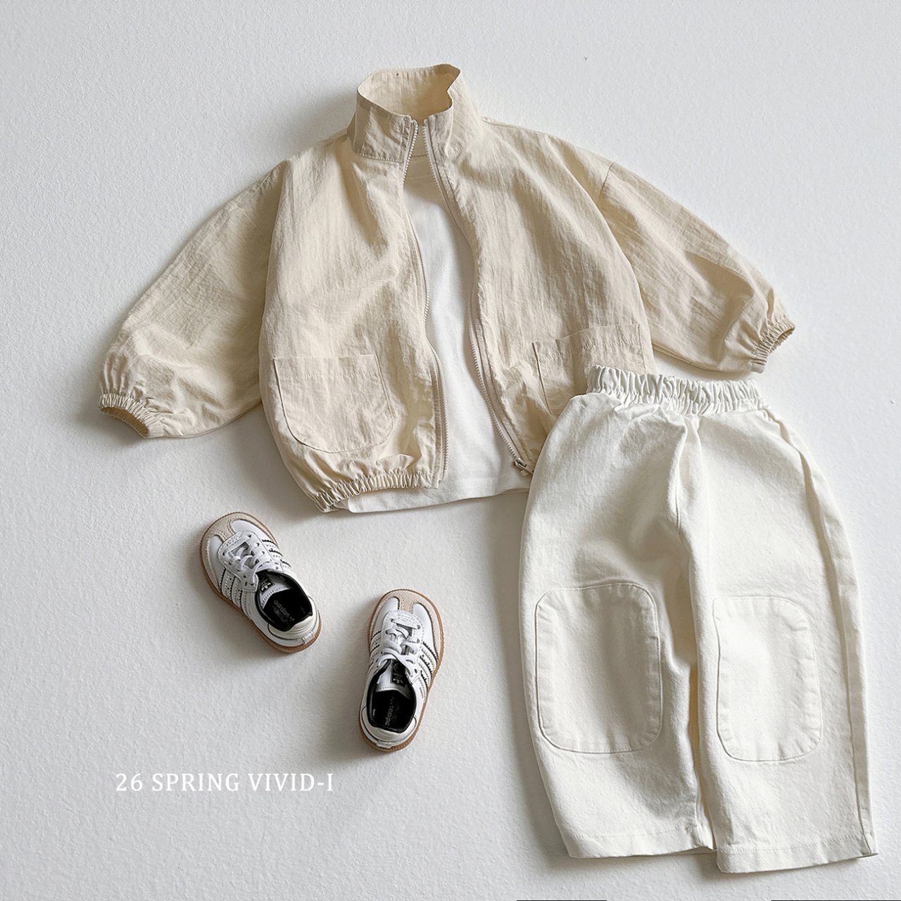 🌸預訂 韓國直送🌸🇰🇷VIVIDI兩色貼布寬鬆闊腳褲