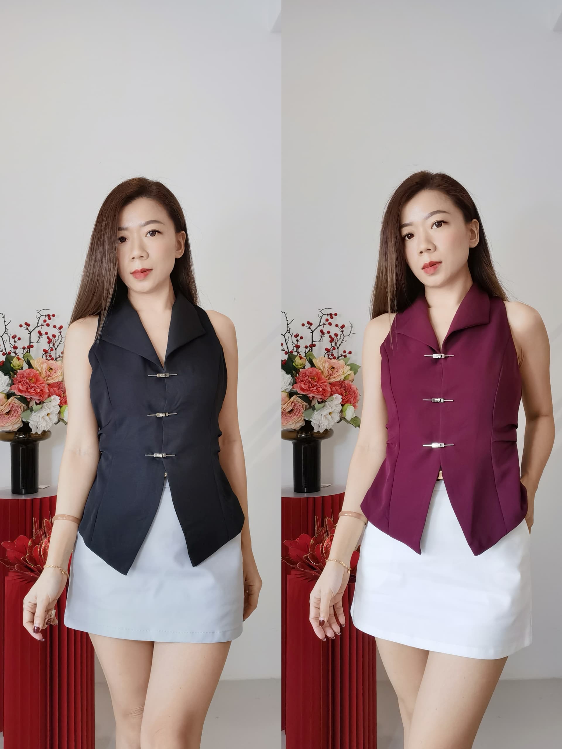 82768 Skirt Pant with belt