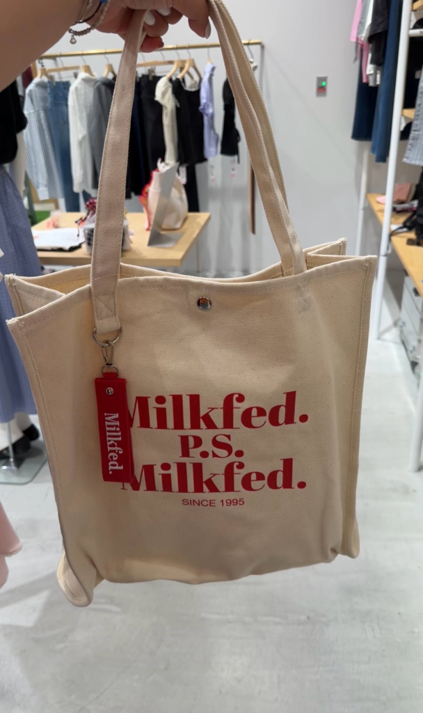 MILKFED. DIDONE LOGO BIG TOTE 帆布