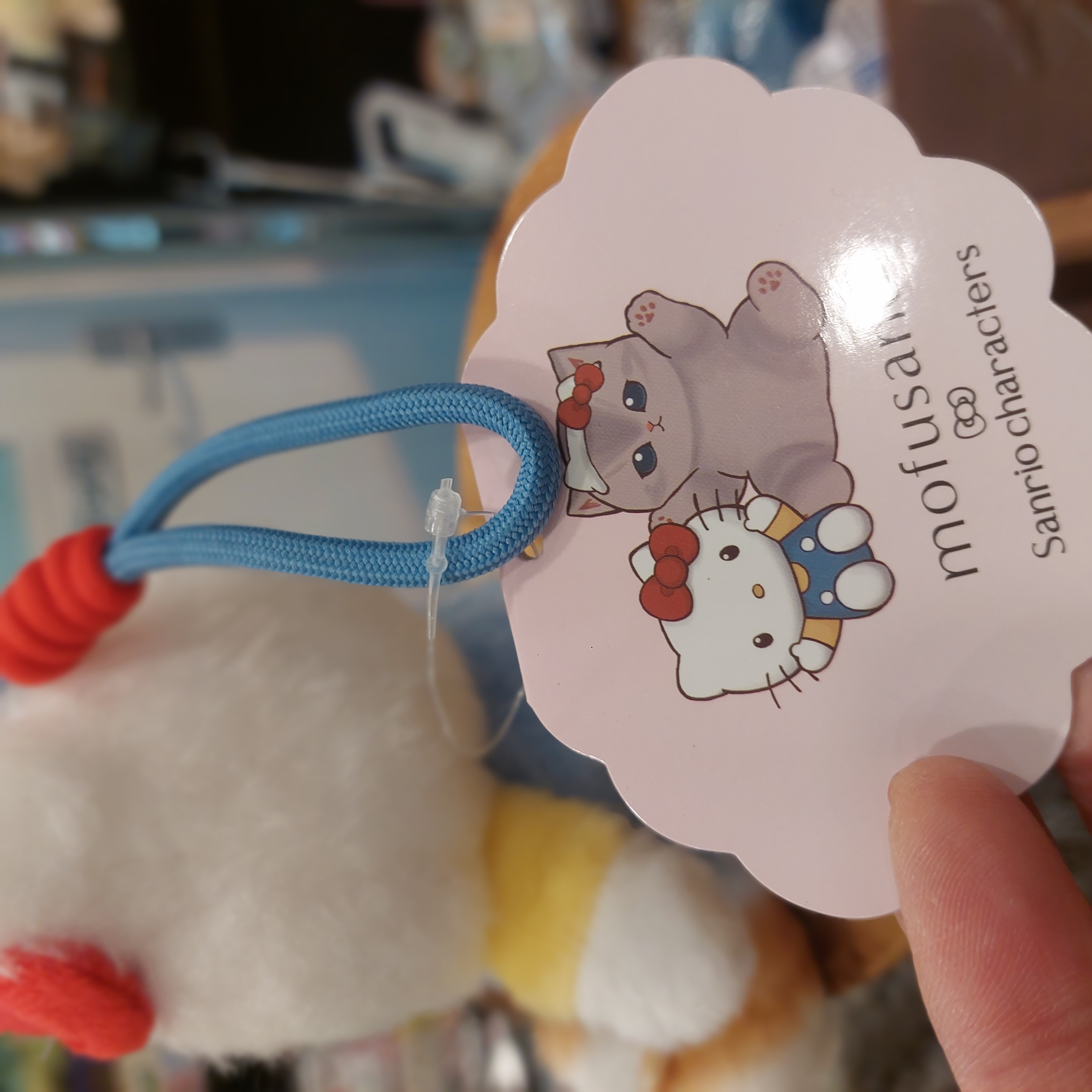日版 Sanrio Hellokitty x Mofusand 鯊魚貓 公仔掛件吊飾 