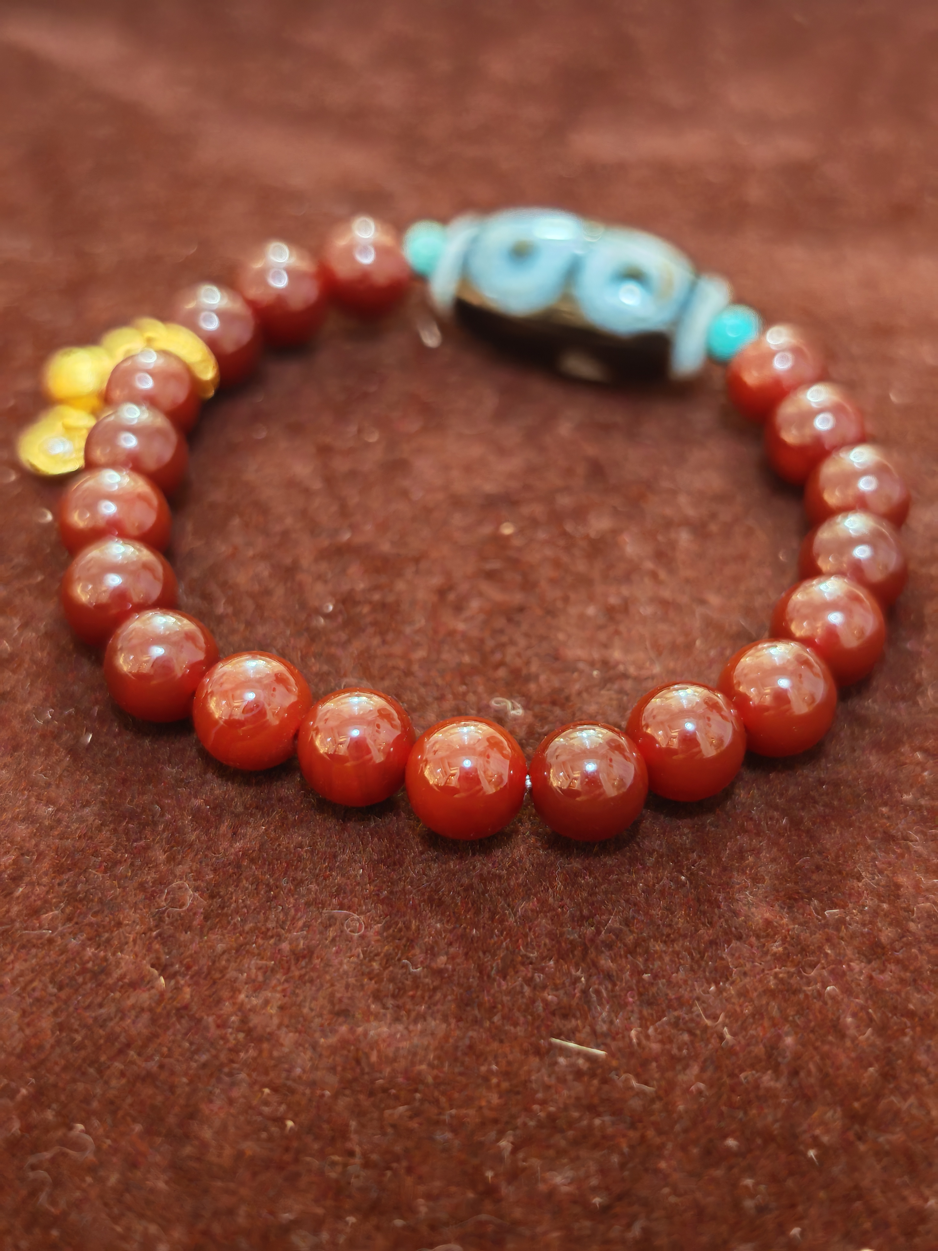 「黑白財神二眼天珠」26046