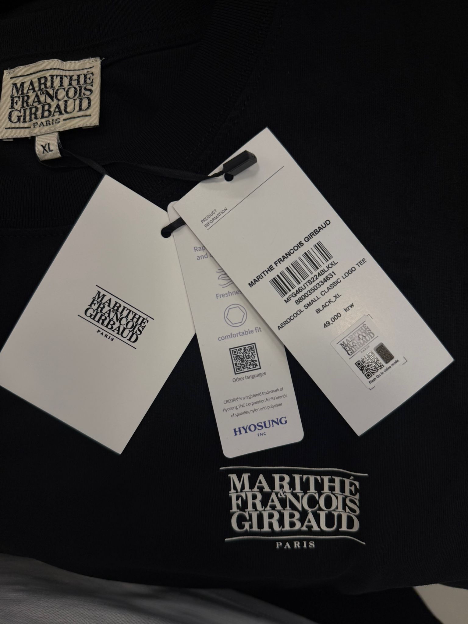 *🇰🇷韓國直送MARITHE FRANCOIS GIRBAUD 🇰🇷韓國專門店/免稅店 最新顏色 AEROCOOL SMALL CLASSIC LOGO TEE 男女同款 折扣優惠💕*