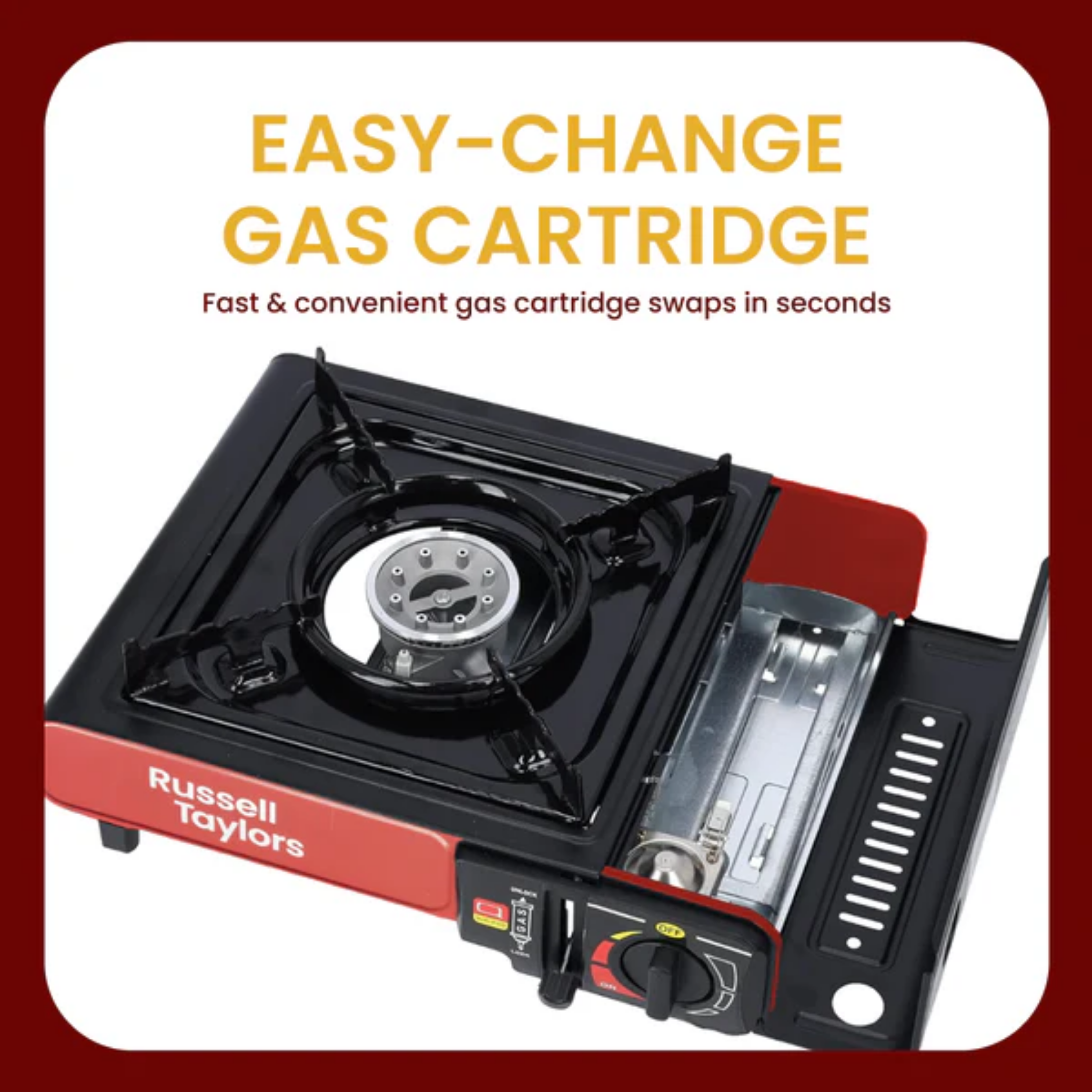 Russell Taylors 2.5kW Portable Gas Stove (GS1)