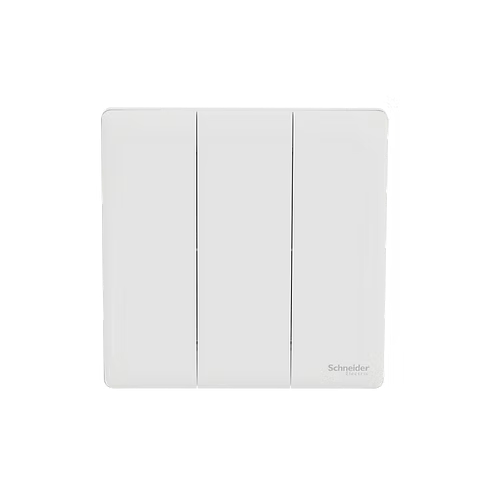 施耐德 Unica X 皎月白 3位雙控 開關掣