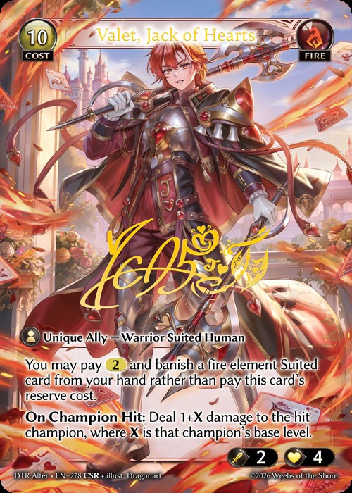 Valet, Jack of Hearts/DTR Alter - EN–278 - CSR
