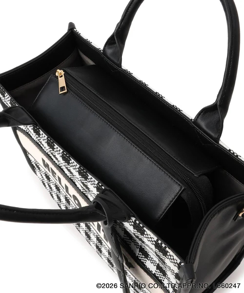 日本預訂📍日本VIS x Hello Kitty別注系列 - 格紋手袋連鏡子吊飾 不包郵