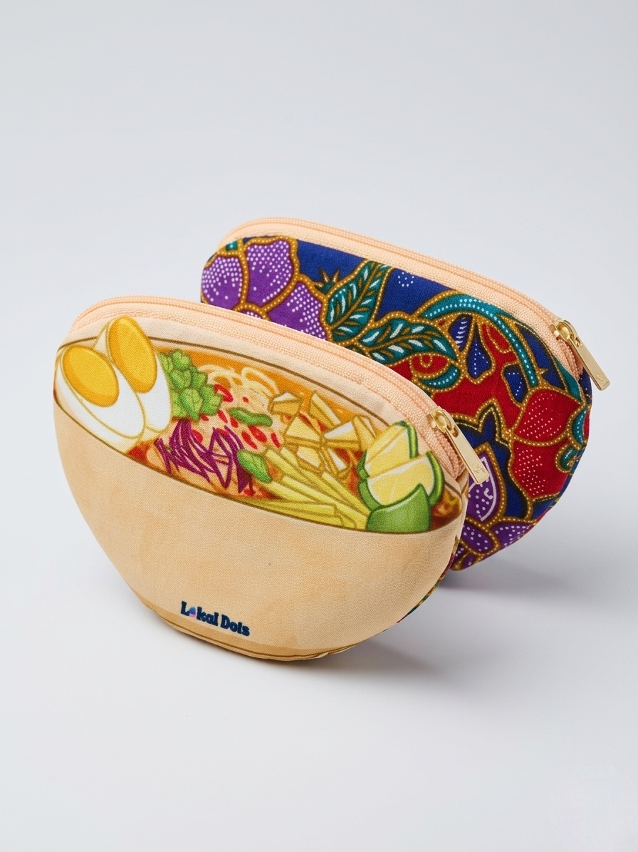 LD46 - Malaysia Heritage Batik Pouch (Asam Laksa) 