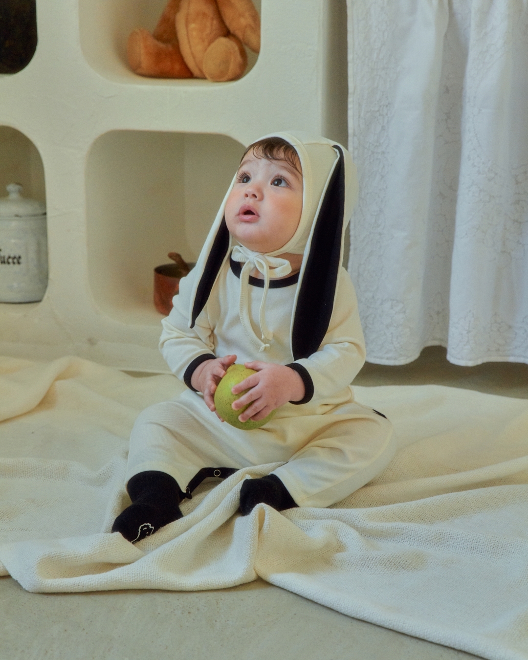 🇰🇷Oottbebe suit+bonnet