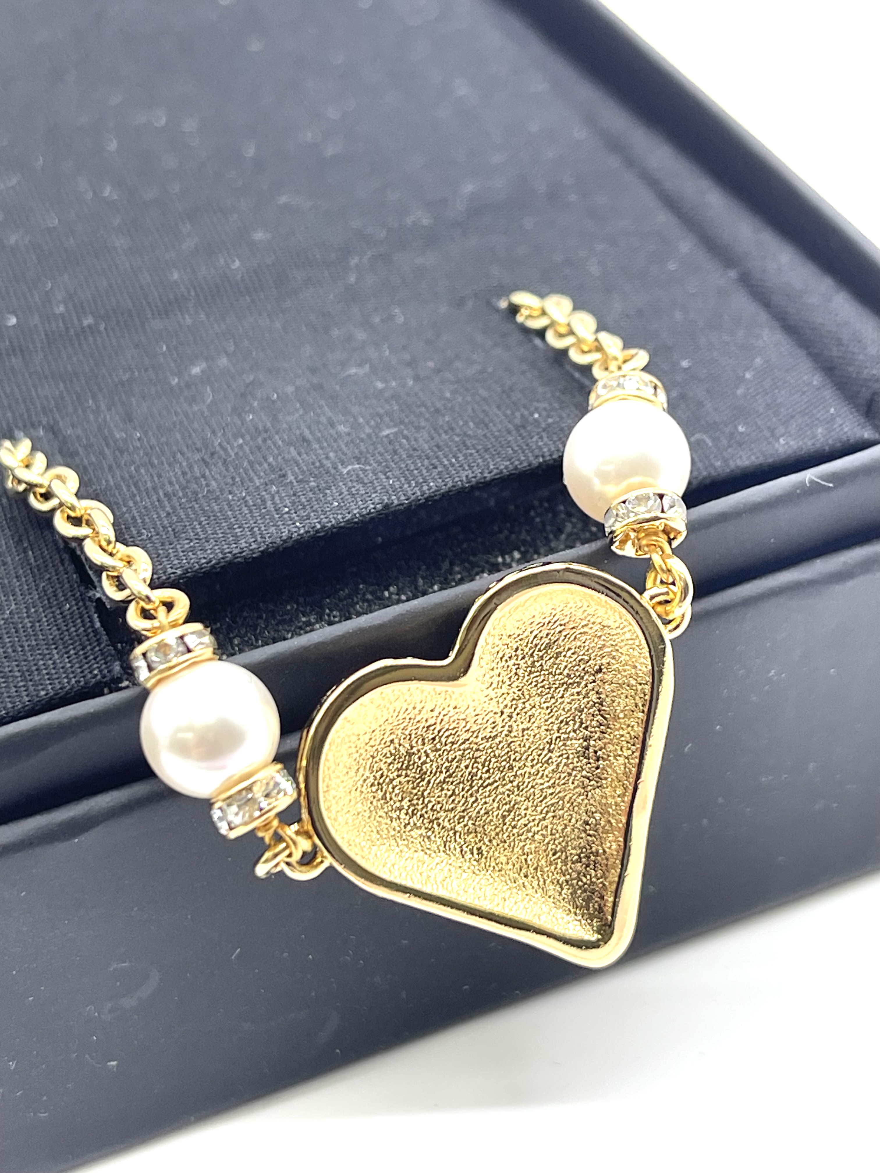Pre-owned Chanel Vintage Mirror Heart Pendant Necklace / Product Code: 26032325