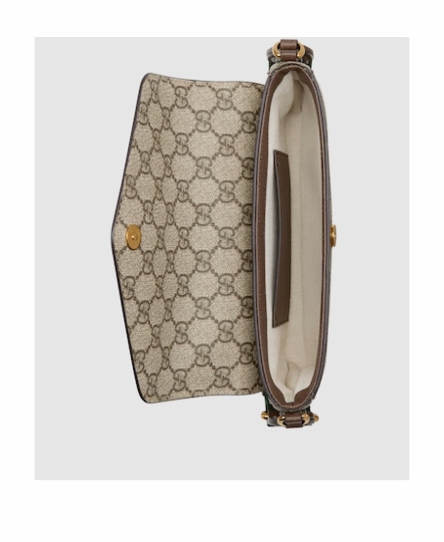 Gucci 女士 OPHIDIA 雙G單肩包均碼碼MINI、22cm*4cm*13cm