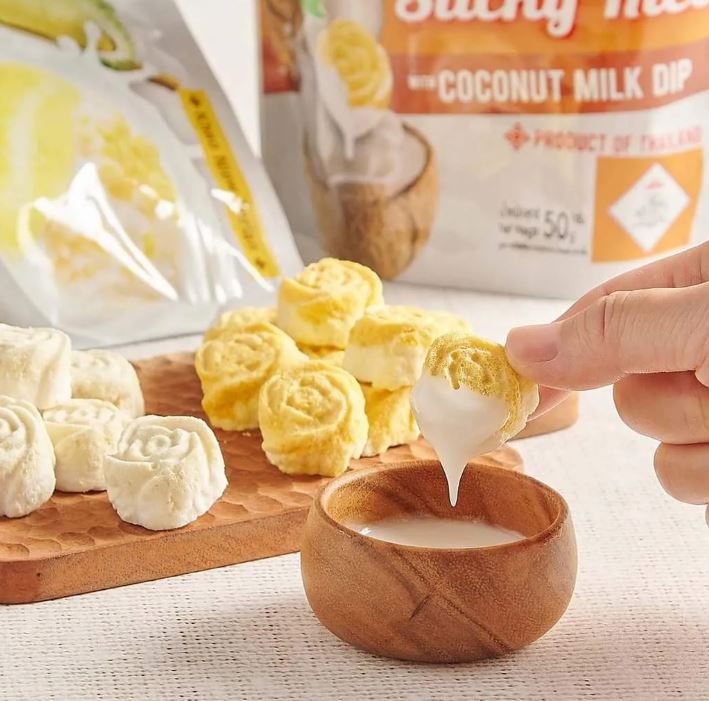 Chimma 泰國 榴槤糯米飯 脆脆 (附椰奶沾醬) 50g 此日期或之前使用：2027.11.20
