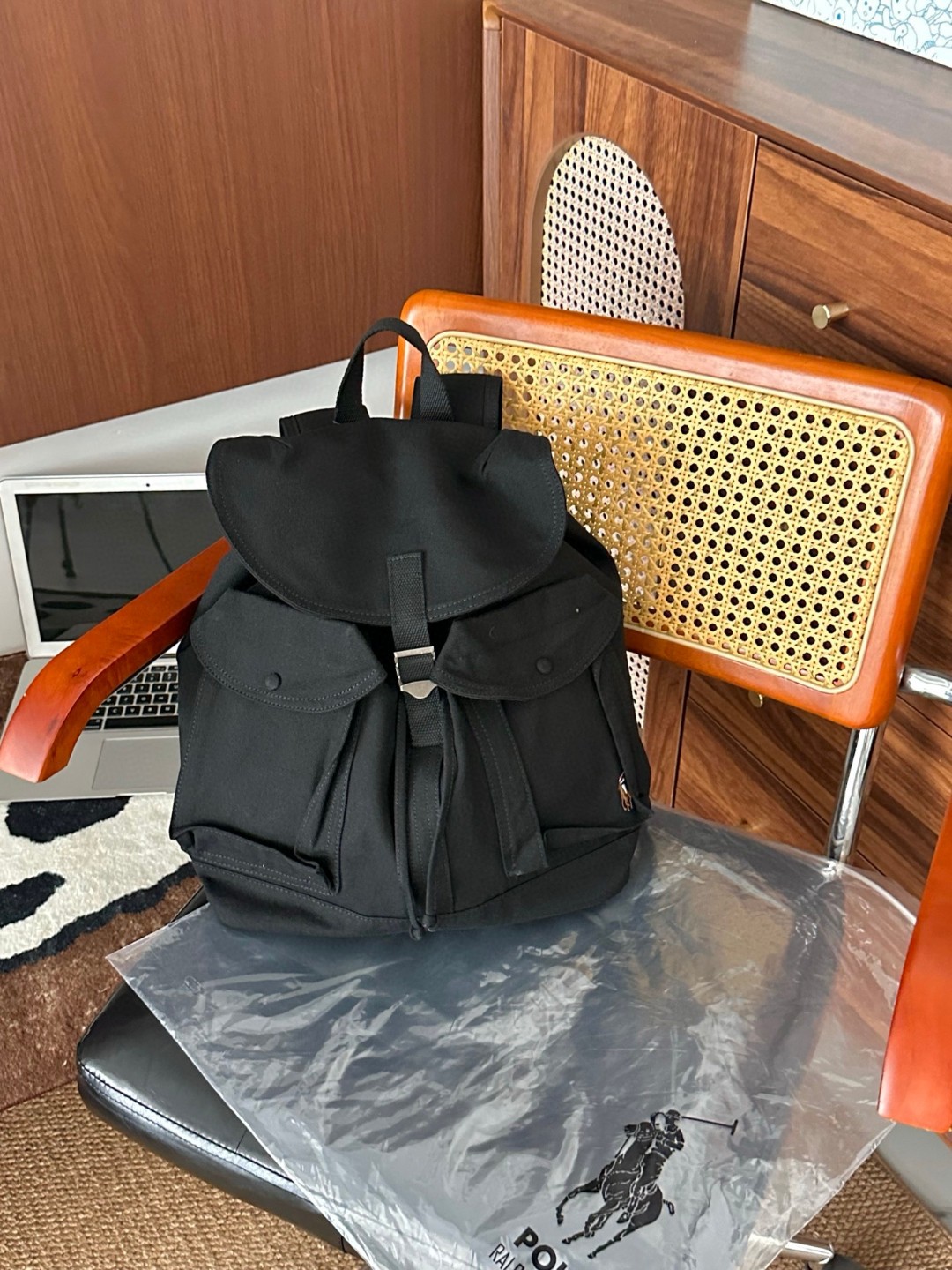 0805 RL Polo FLAP-TOP CANVAS BACKPACK 翻蓋帆布背囊 9月中 
