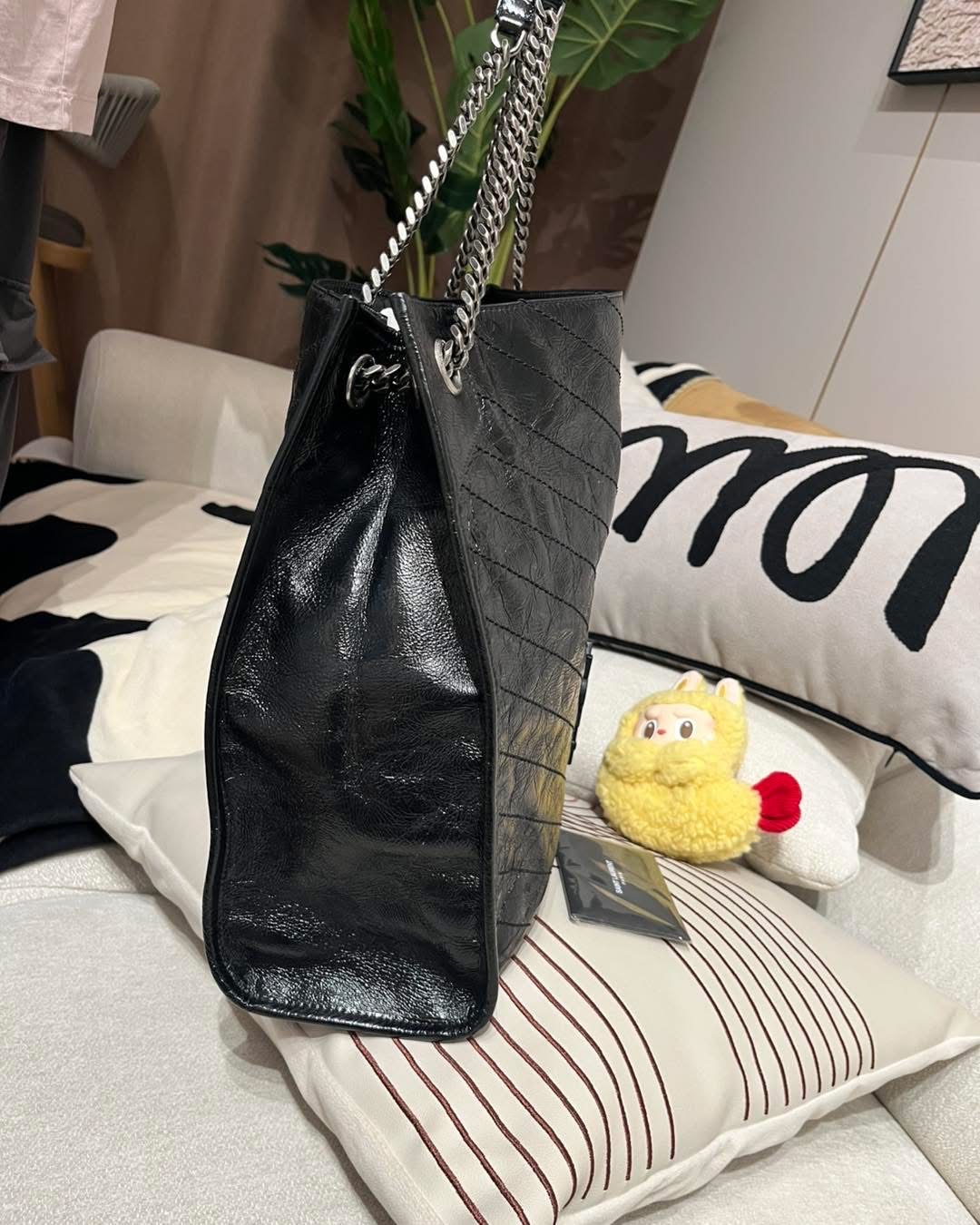 Ysl Niki shopping tote calfskin 100%Authentic, 98%new ✅ certificate ✅dust bag 