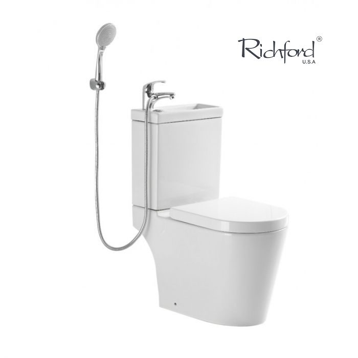 Richford RW103 自由咀座廁連洗手盆 (不包花灑連面盆龍頭) 