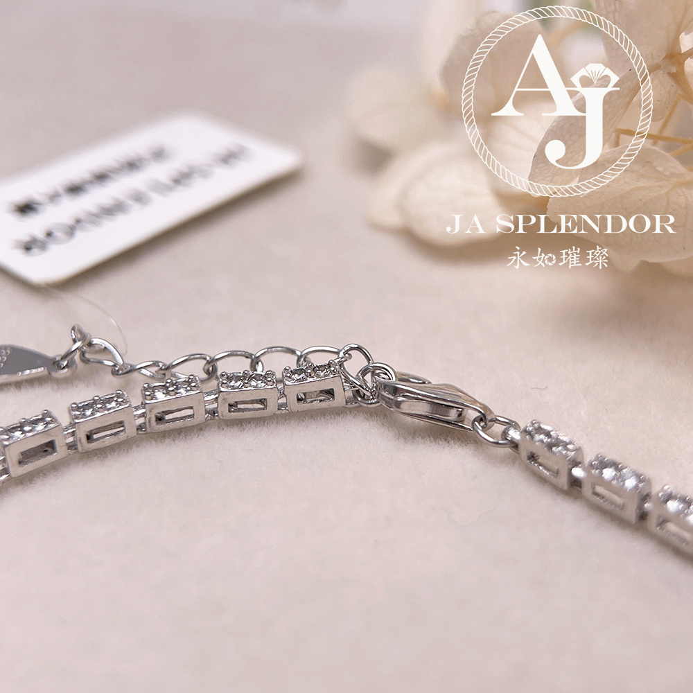 JBS-19 天然翡翠A 玉 冰種黃翡蛋面純銀手鏈