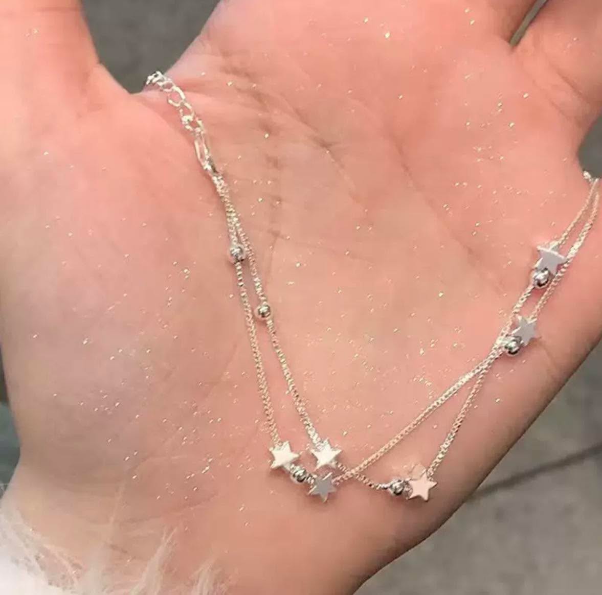 精緻銀星手鍊套裝