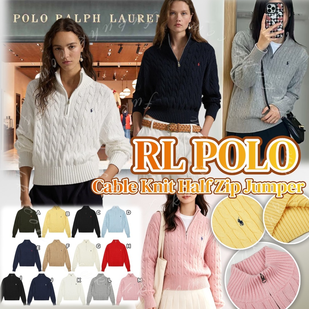 Polo Ralph Lauren Cable Knit Half Zip Jumper 半拉鍊針織冷衫
