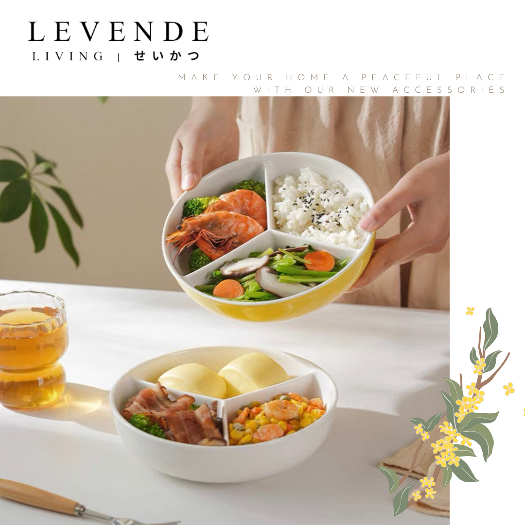 Levende簡約三分隔蒸盤