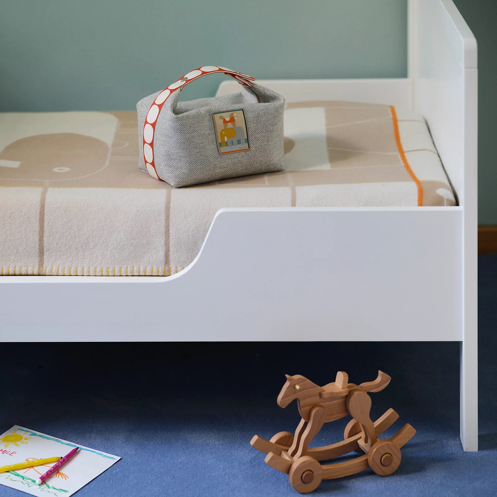 Hermes 全新🆕 全棉Bride A Brac Animaux Blocks 帆布圖案手柄便當包包 GM