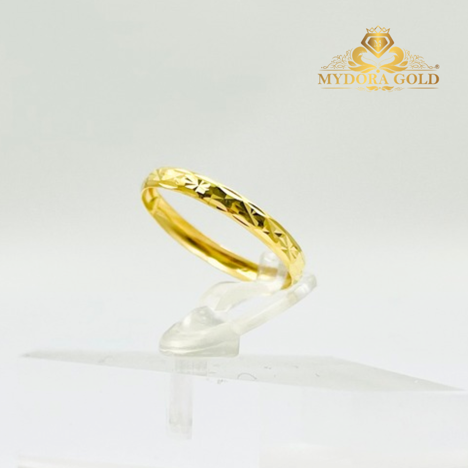 MYDORA Cincin Belah Rotan Stamping l EMAS 916/22K
