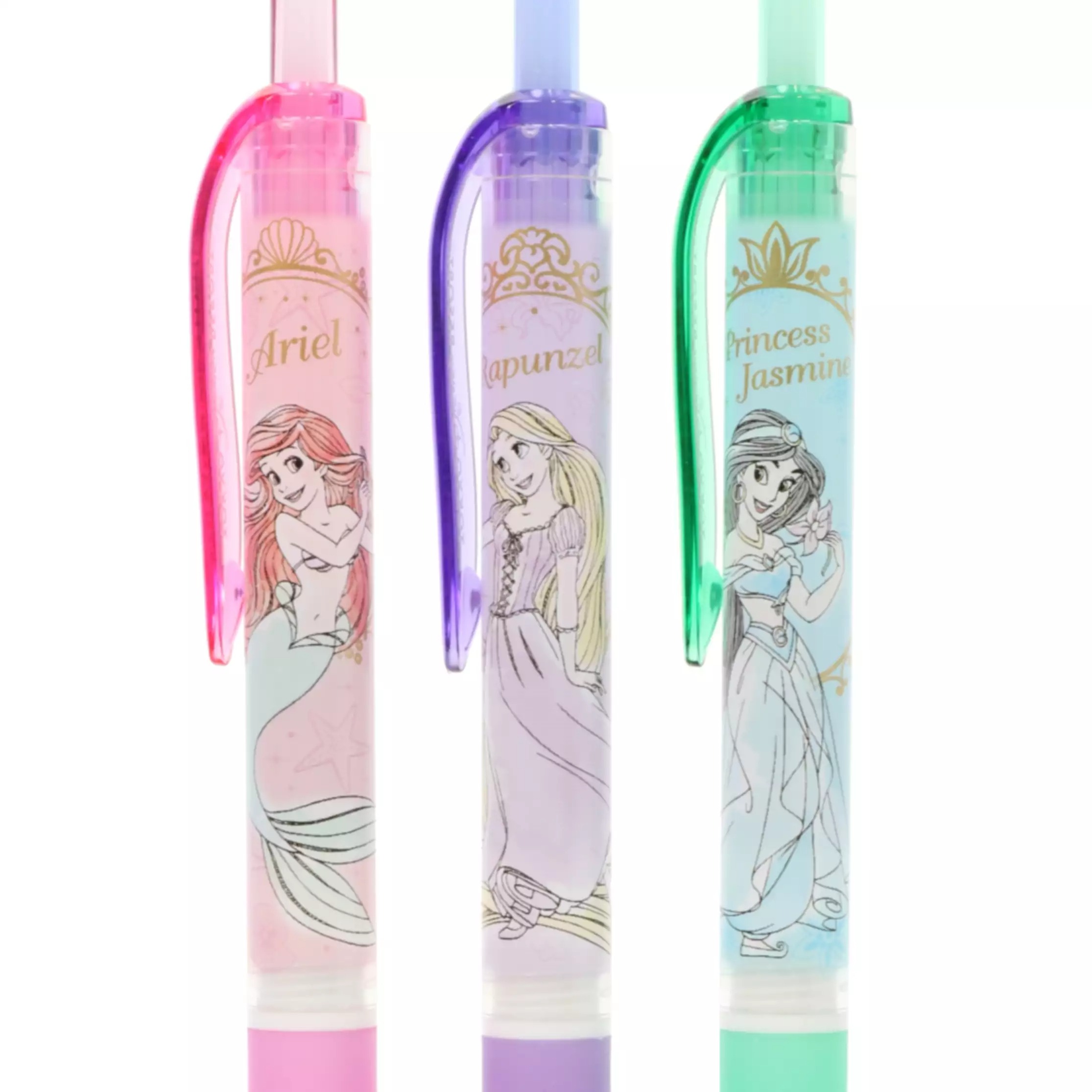 現貨｜【日本 Disney Store 限定】 一套6枝 Princess 公主 日本製 uni Signo RT 0.5mm 黑色 啫喱筆 (060654)