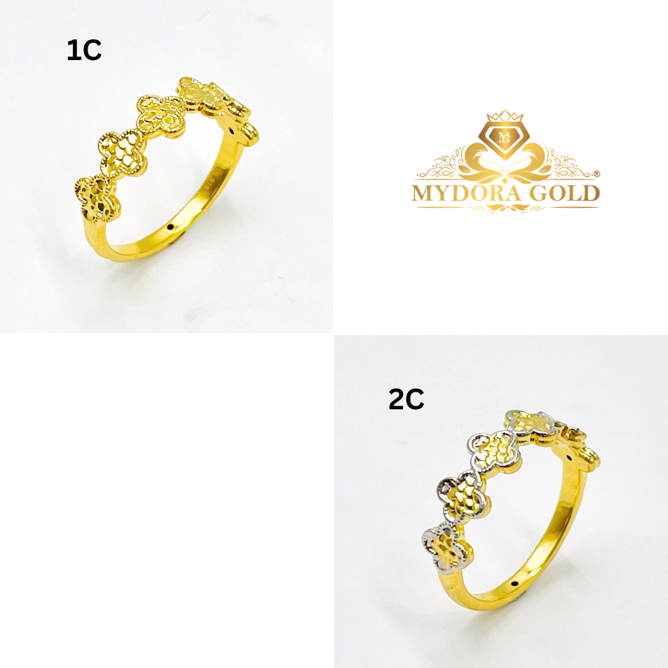 MYDORA Cincin Sisik Clover (5G) l EMAS 916/22K