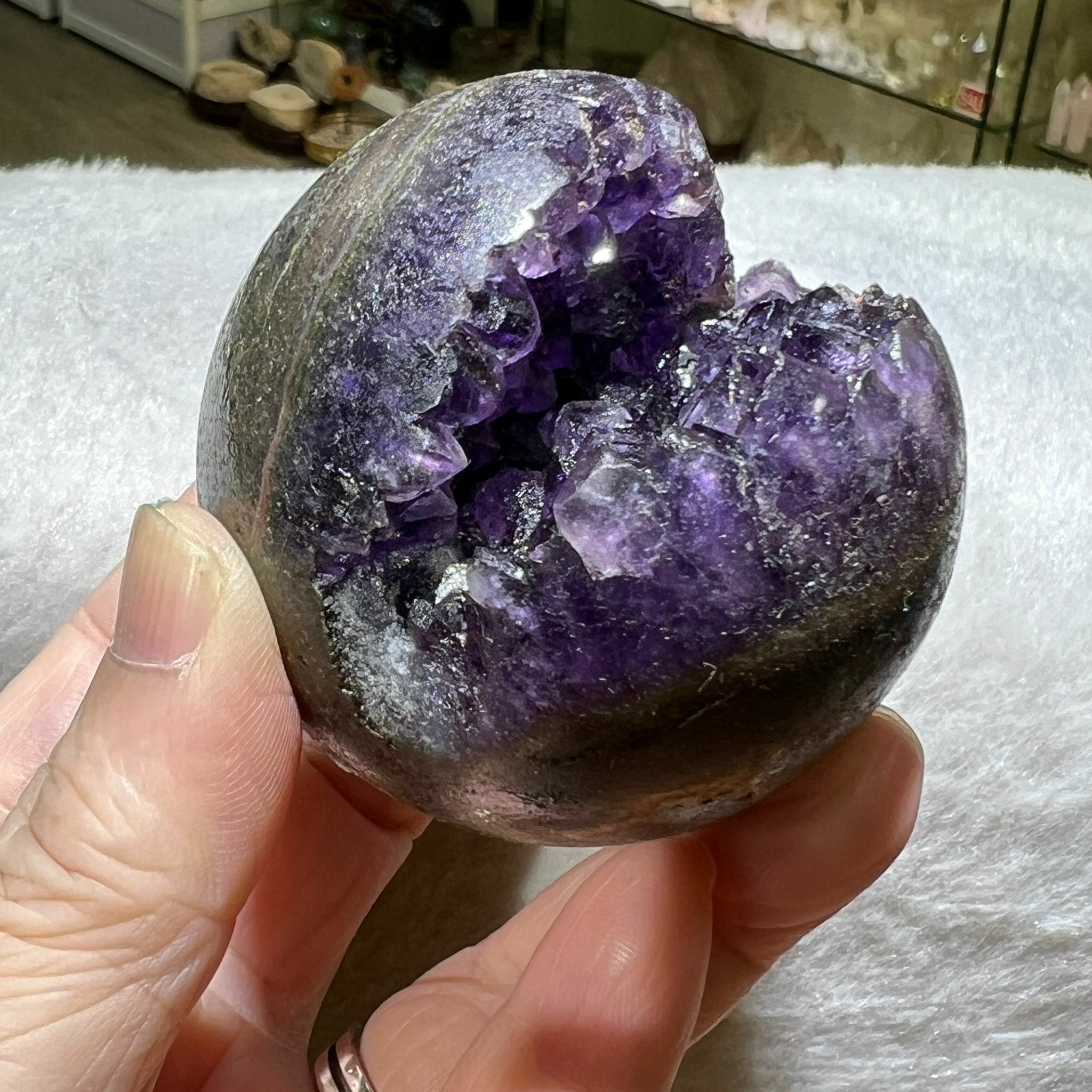 紫晶開口笑 5.6cm+/-