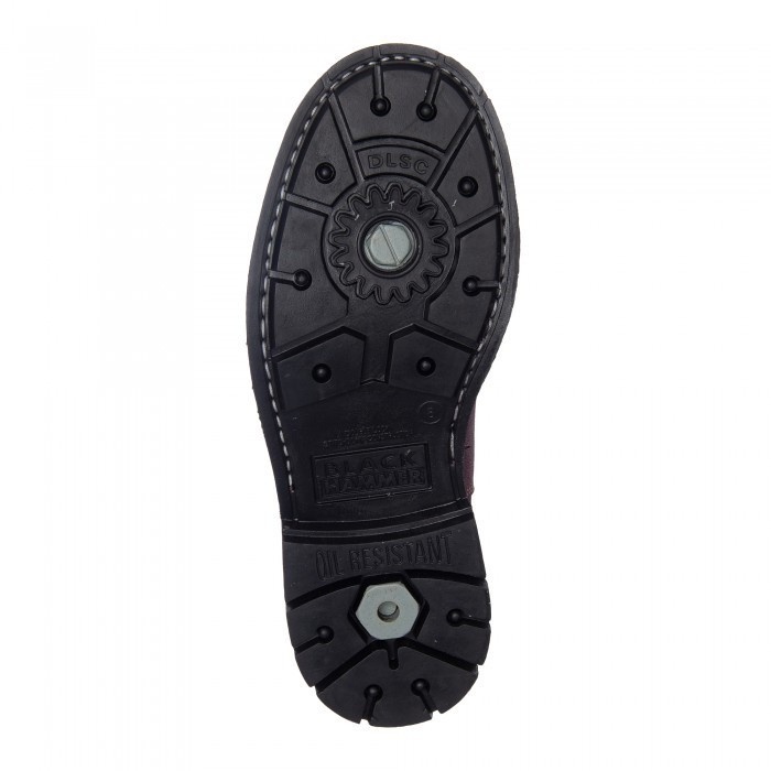 Black Hammer Men Safety High Cut With Slip On BH 4755 Steel Toe WHISKY BROWN MAROON Kasut Keselamatan