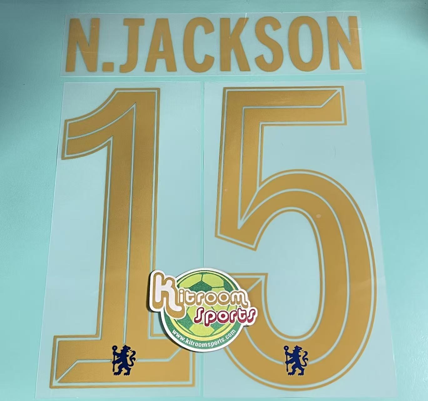 2023-24 Chelsea Home UCL Nameset #15 N.JACKSON