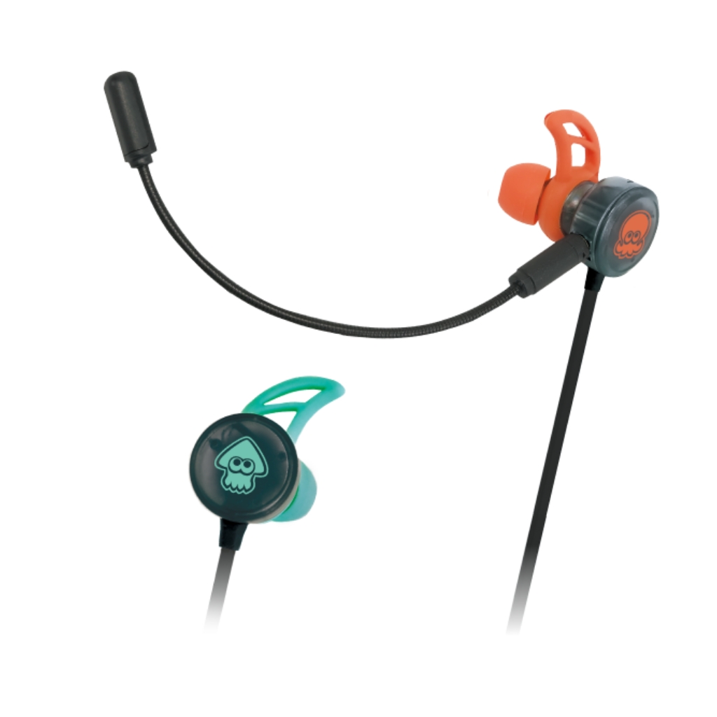HORI Splatoon Raiders 入耳式遊戲耳機 for Nintendo Switch 2 NSX‑241A｜官方授權｜清晰通話｜競技音效｜輕量舒適｜香港行貨