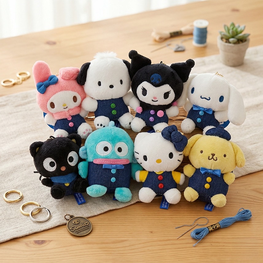 [Sanrio] Denim 公仔匙扣 (8種)