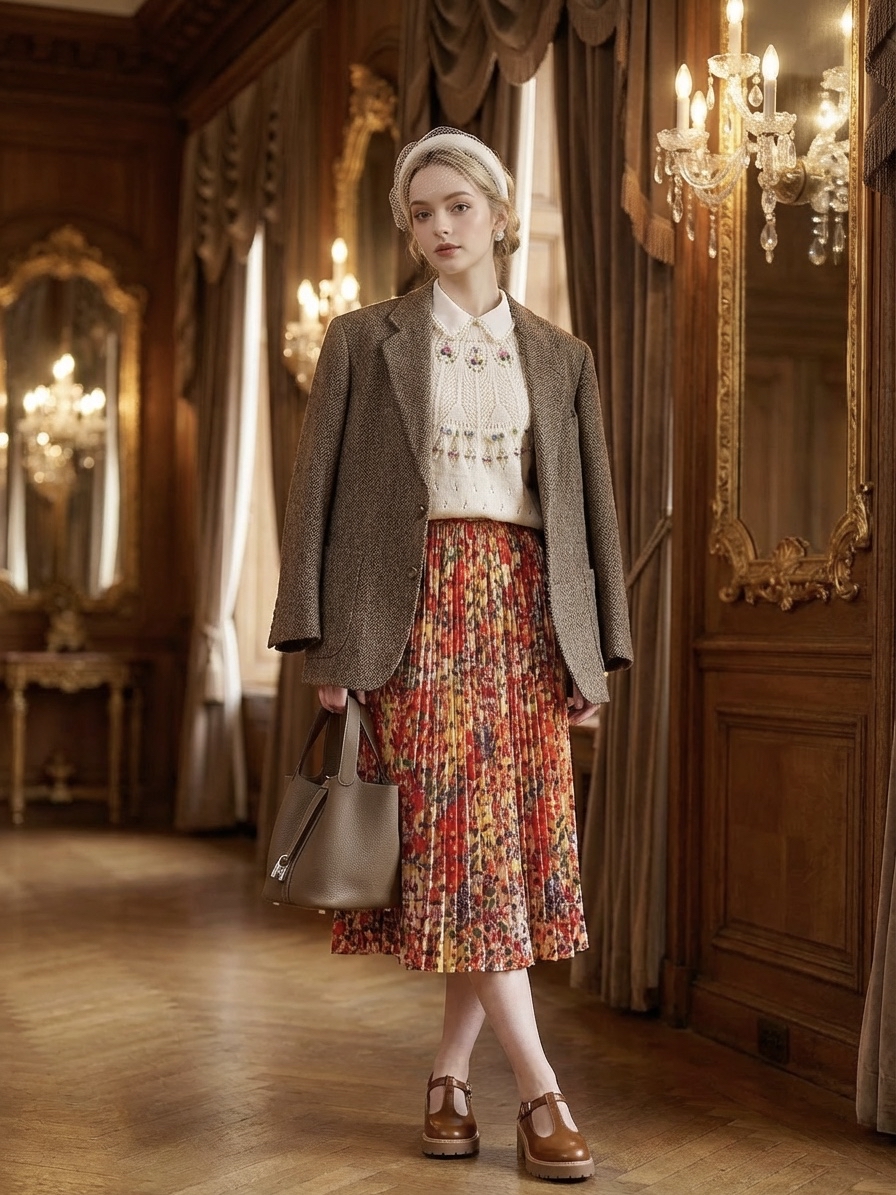 Bespoke Pleated Skirt童話場景浪漫花園公主壓摺裙