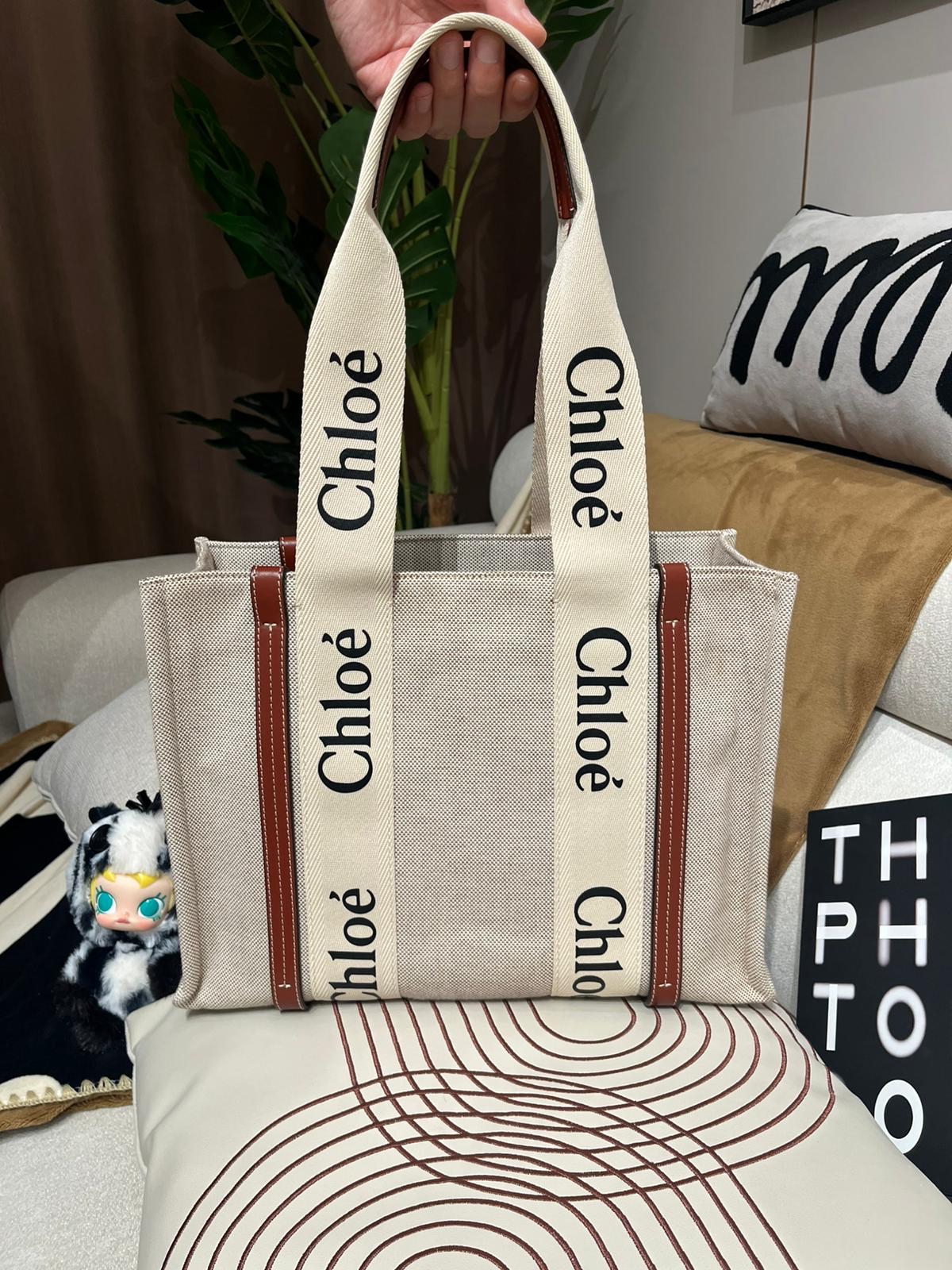 Chloe woody medium  100%Authentic,98%new ✅Dust bag