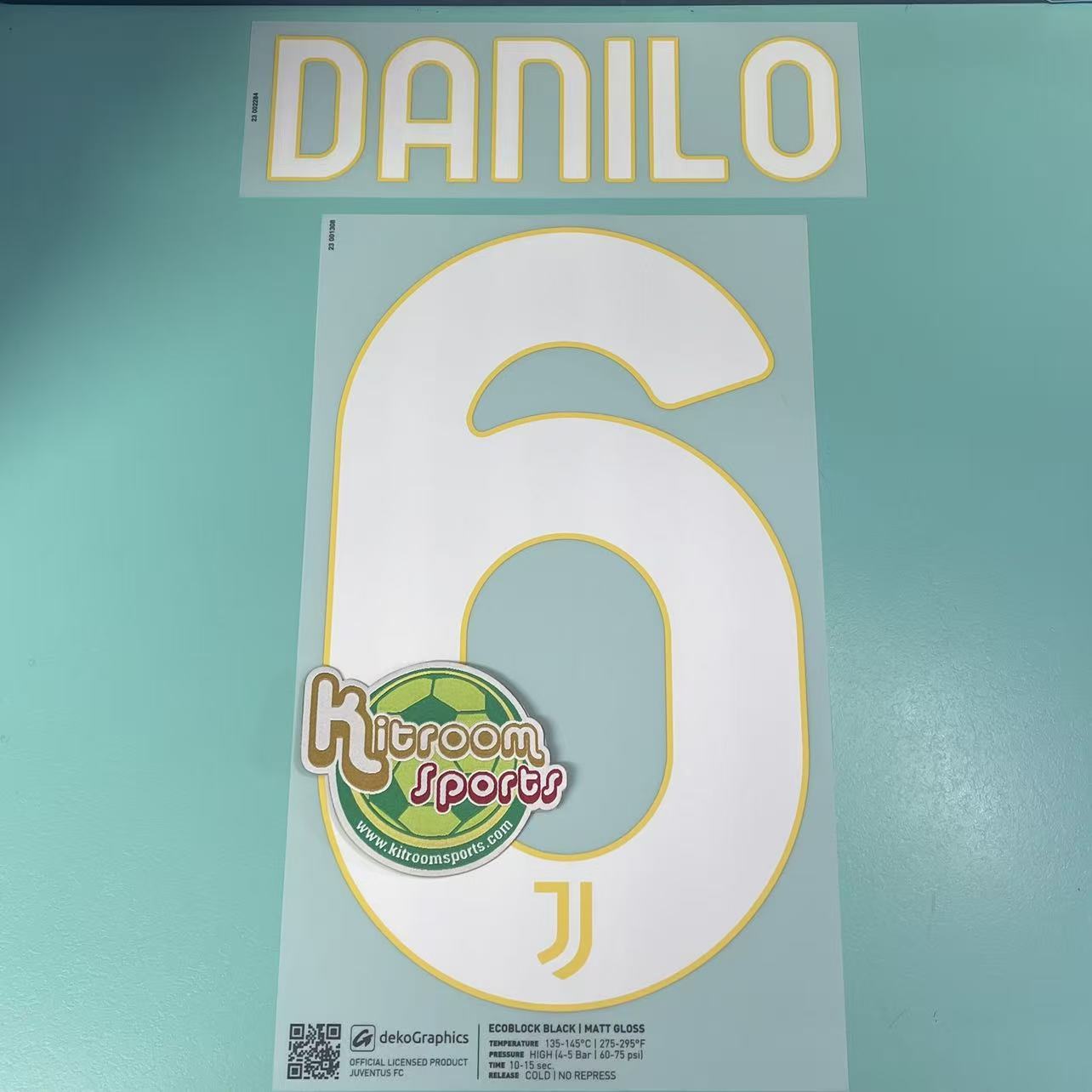 2023-24 Juventus Home Nameset #6 DANILO