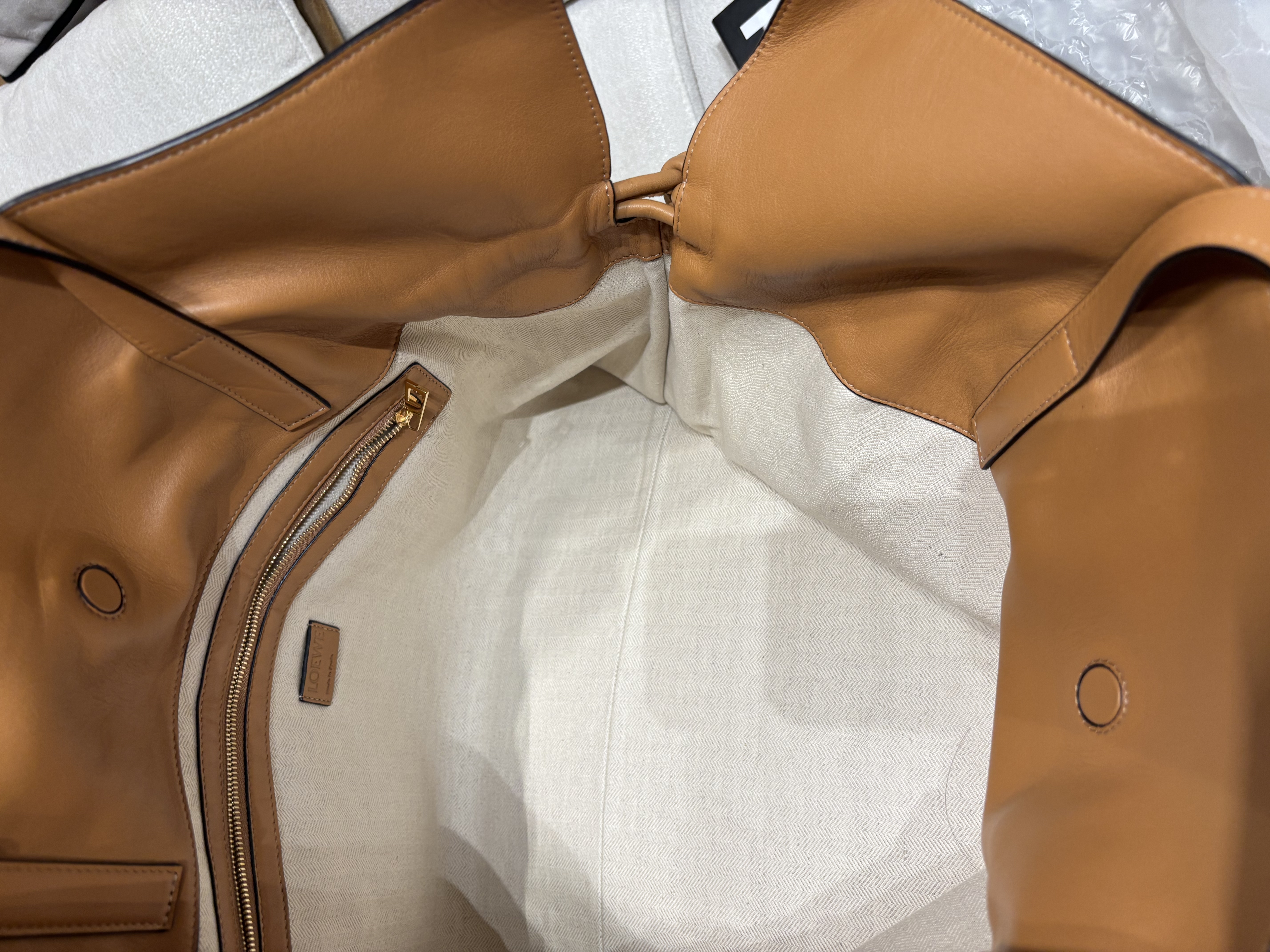 Loewe flamenco XL tote bag calfskin shoulder bag 100%Authentic ,99%new✅dust bag 